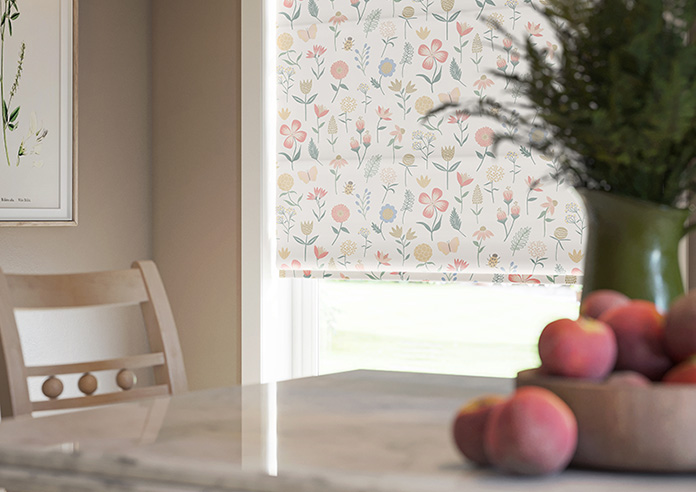 Floral Whimsy, Springtime - Twist&Fit Roman Blind - Image 5